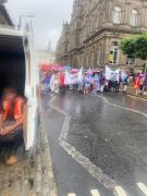 Leeds Pride 2025 waiting to start